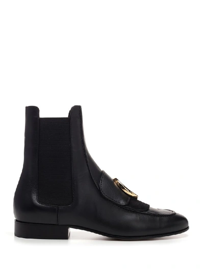 Shop Chloé Chelsea C Ankle Boots In Black