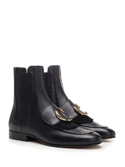 Shop Chloé Chelsea C Ankle Boots In Black