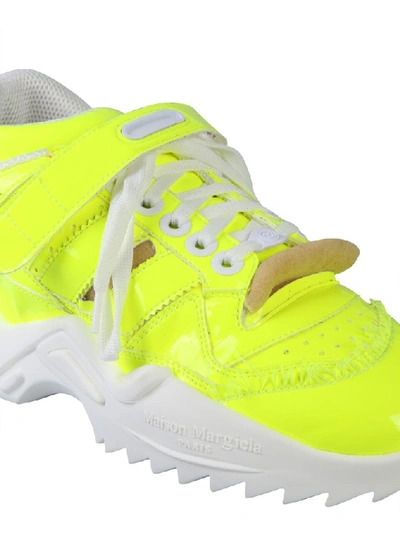 Shop Maison Margiela Retro Fit Strap Chunky Sneakers In Yellow