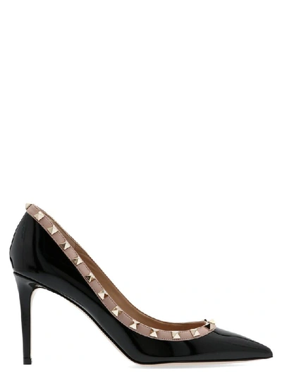 Shop Valentino Garavani Rockstud Pumps In Black