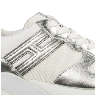 Shop Hogan Active One Sneakers In Silver
