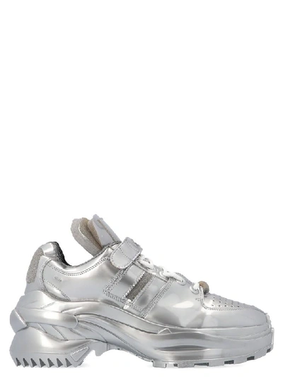 Shop Maison Margiela Retro Sneakers In Silver