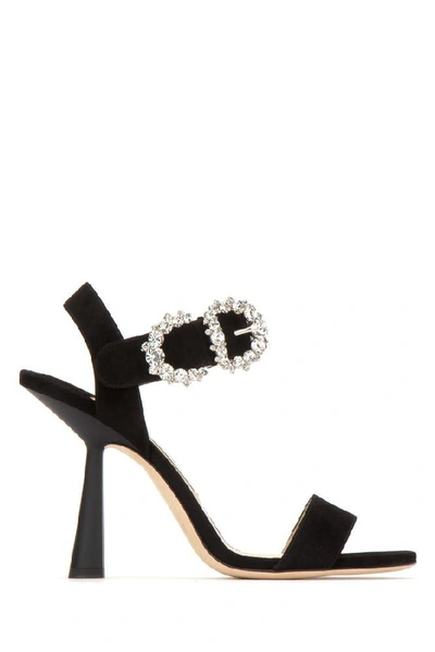 Shop Jimmy Choo Sereno 100 Sandals In Black