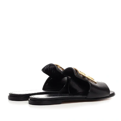 Shop Givenchy 4g Logo Buckle Slides In Black