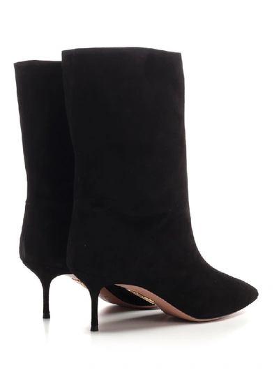 Shop Aquazzura Very Boogie Pointed Toe Heels In Black