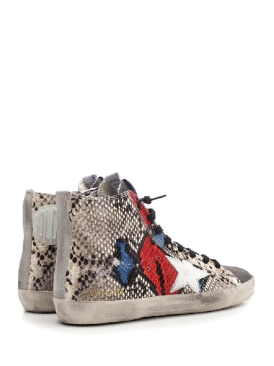 Shop Golden Goose Deluxe Brand Star Embellished High Top Sneakers In Multi