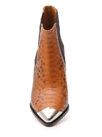 Shop Isabel Marant Étoile Cone Heel Boots In Brown