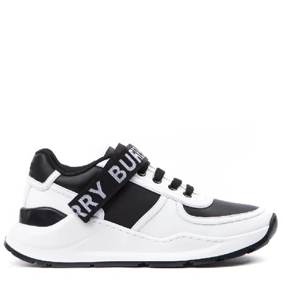 Shop Burberry Logo Detail Sneakers In Multi