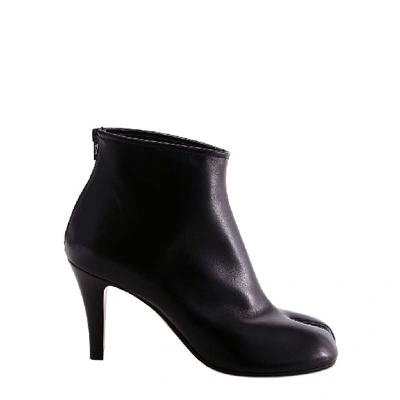 Shop Maison Margiela Tabi Ankle Heel Boots In Black