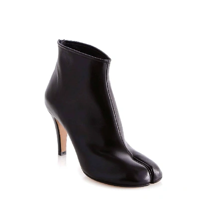 Shop Maison Margiela Tabi Ankle Heel Boots In Black