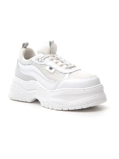 Shop Chiara Ferragni Chunky Platform Sneakers In White