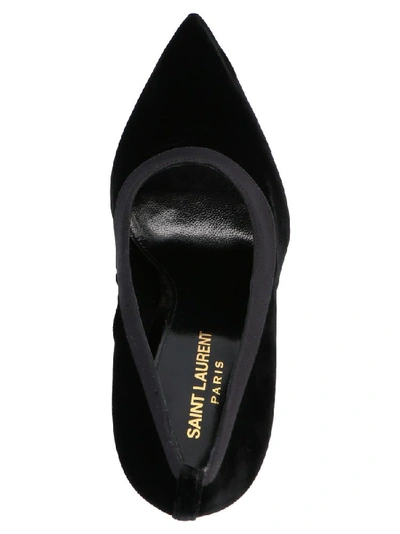 Shop Saint Laurent Teddy Pumps In Black