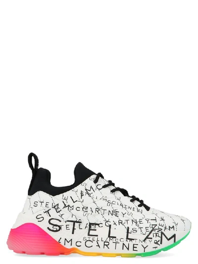 Shop Stella Mccartney Logo Graffiti Rainbow Sneakers In Multi