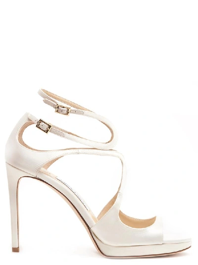 Shop Jimmy Choo Lance Sandals In White