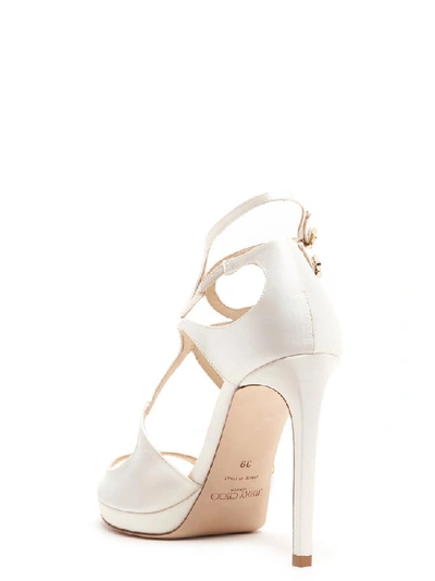 Shop Jimmy Choo Lance Sandals In White