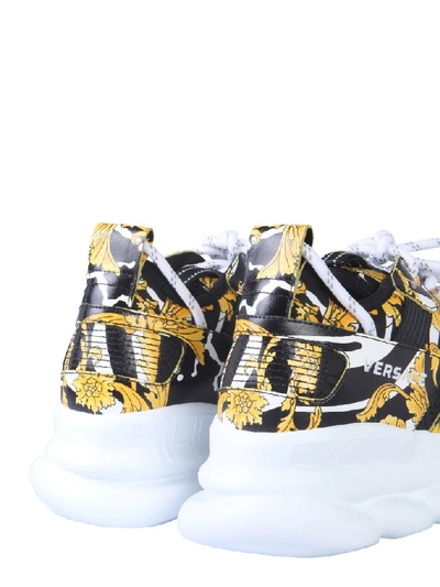 Shop Versace Chain Reaction Sneakers In Multicolour