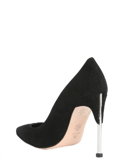 Shop Alexander Mcqueen Suede Texture Pumps In Black