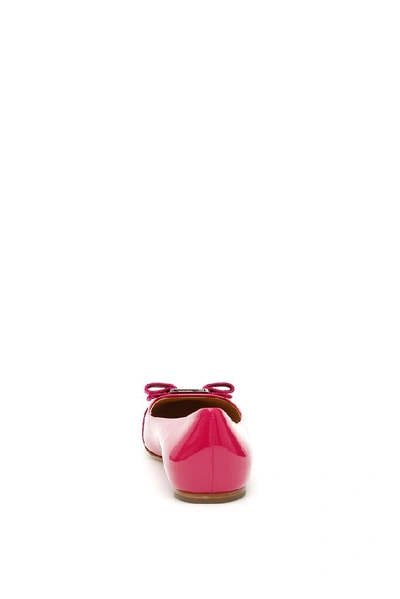 Shop Ferragamo Salvatore  Varina Ballet Flats In Pink