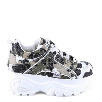 Shop Buffalo Camouflage Print Sneakers In Multi