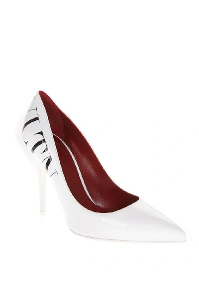 Shop Valentino Vltn Pumps In White/black