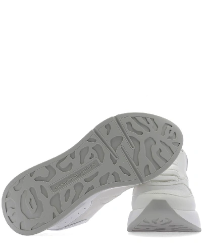 Shop Alexander Mcqueen Runner Low Top Sneakers In White