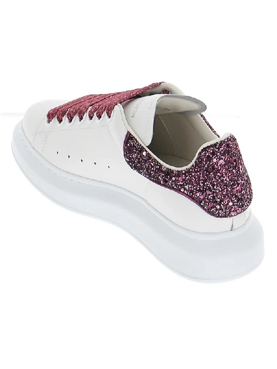 Shop Alexander Mcqueen Glitter Detail Sneakers In Multi