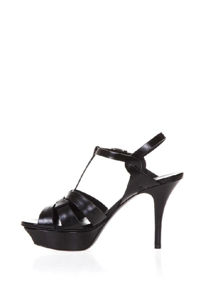 Shop Saint Laurent Tribute 100 Sandals In Black