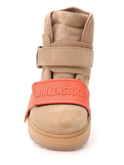 Shop Rick Owens X Birkenstock Fold Over Strap Ankle Boots In Multi