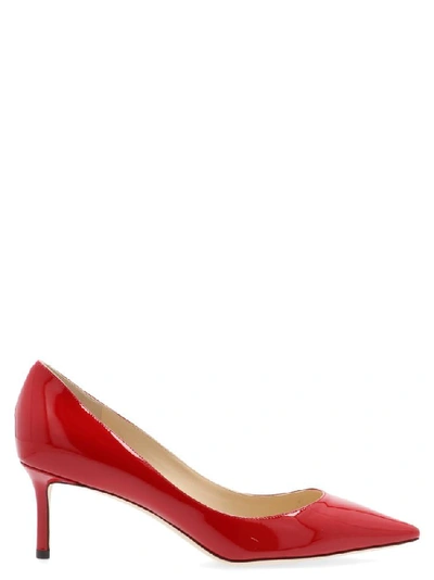 Shop Jimmy Choo Romy 60 Pointed Pumps In Red