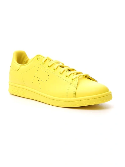 Shop Adidas Originals Adidas By Raf Simons R Logo Stan Smith Low Top Sneakers In Yellow