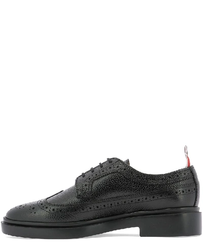 Shop Thom Browne Perforated Detail Lace In Black