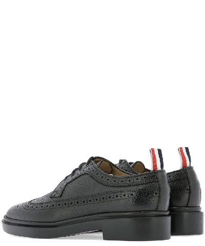 Shop Thom Browne Perforated Detail Lace In Black