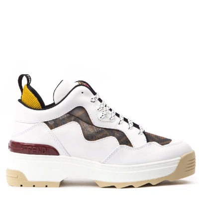 Shop Fendi Chunky Sole Sneakers In Multi