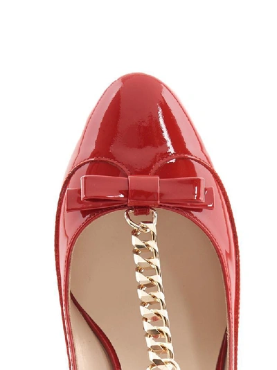 Shop N°21 Bow Pumps In Red