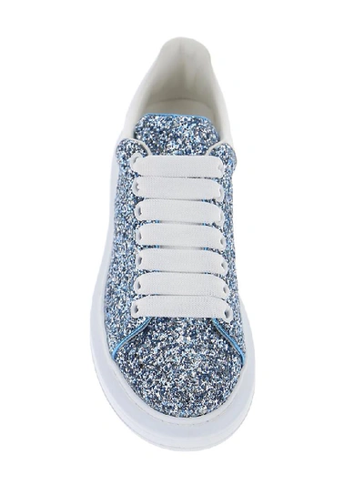 Shop Alexander Mcqueen Oversized Glitter Sneakers In Multi