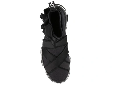 Shop Red Valentino Ribbon Detail Sock Sneakers In Black