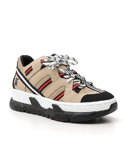 Shop Burberry Union Sneakers In Multi