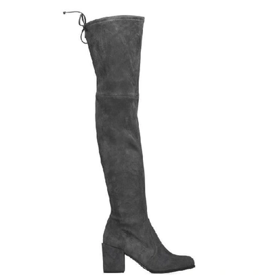 Shop Stuart Weitzman Tieland Over The Knee Boots In Grey