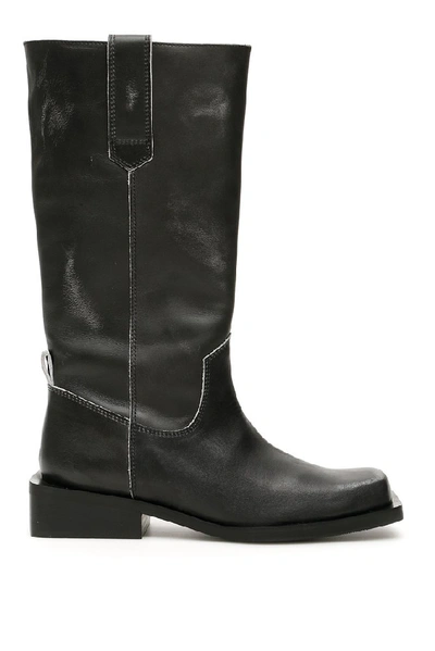 Shop Ganni Mc Boots In Black