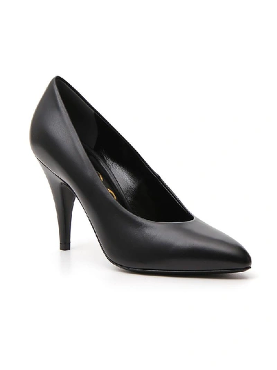 Shop Gucci High Heeled Pumps In Nero