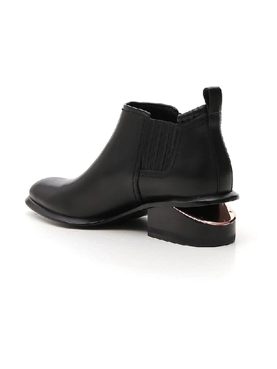 Shop Alexander Wang Kori Cut Out Heel Ankle Boots In Black