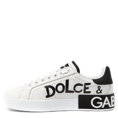 Shop Dolce & Gabbana Portofino Sneakers In White