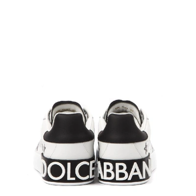 Shop Dolce & Gabbana Portofino Sneakers In White