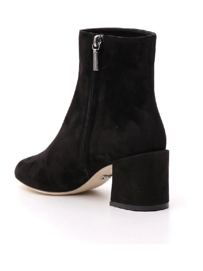 Shop Dolce & Gabbana Embroidered Ankle Boots In Black