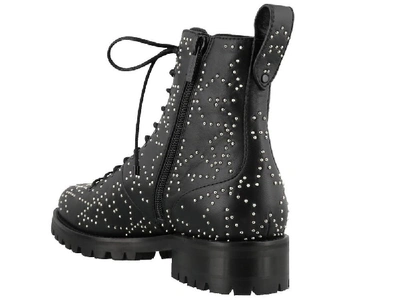 Shop Jimmy Choo Cruz Star Studded Boots In Black