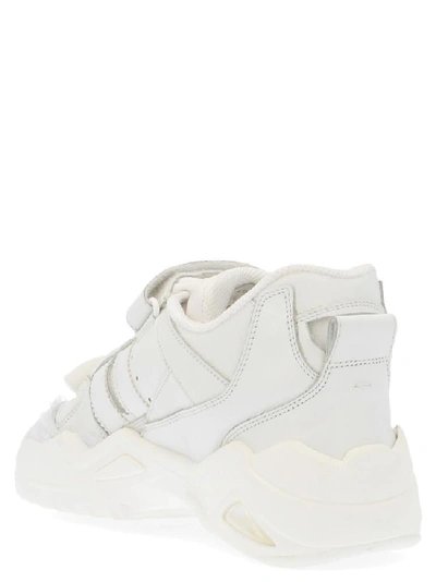 Shop Maison Margiela Slam Strap Chunky Sneakers In White