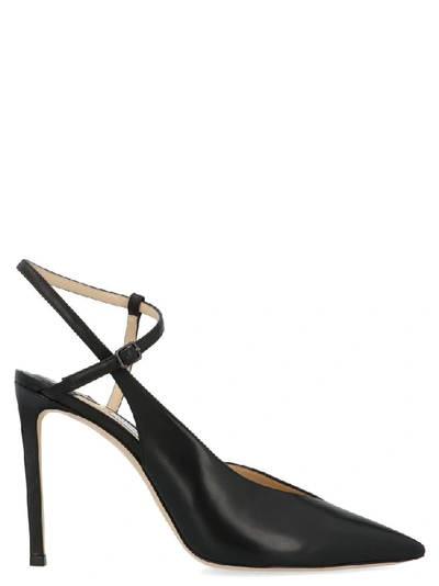 Shop Jimmy Choo Sakeya 100 Slingback Pumps In Black