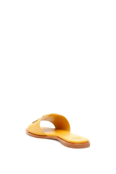 Shop Tory Burch Ines Slides In Yellow