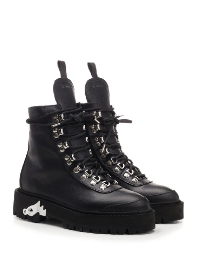 Shop Off-white Lace-up Hiking Boots In Black