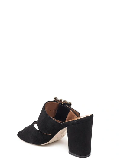 Shop Paris Texas Embellished Mules In Black